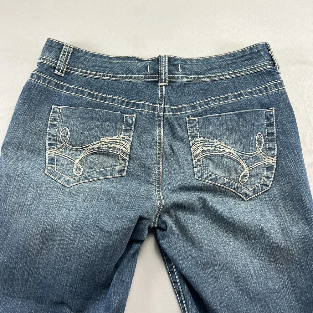 VTG Nine West America Collection Bermuda Shorts Womens 10/30 Blue Cotton Stretch